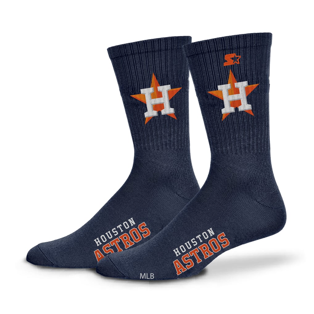  Houston Astros Starter Satin Crew Socks - Navy
